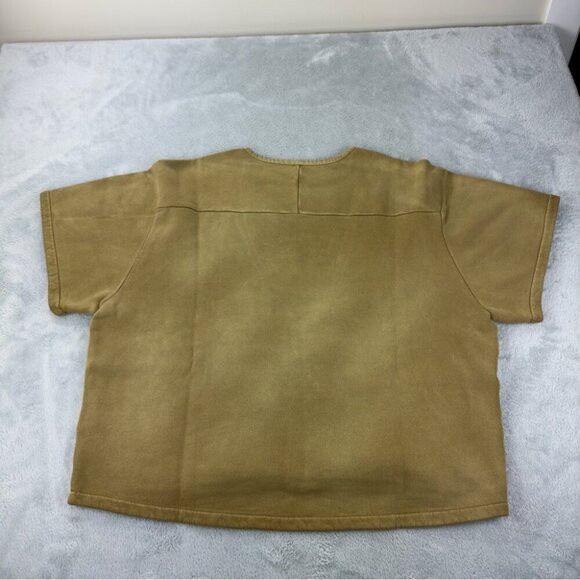 Yeezy Gap NWT Men's Sz XS Oversized Baggy Fleece Lined T Shirt Casual Comfy Tan - Picture 5 of 9